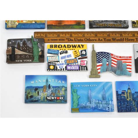 Lot Of 26 New York Nyc Poly Resin Fridge Magnets Refrigerator Magnet N