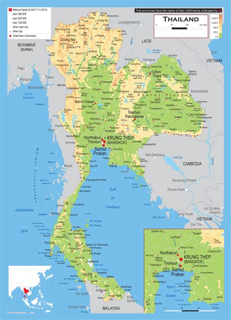 Maps Of Thailand Detailed Map Of Thailand In English Tourist