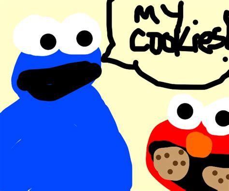 Elmo Takes Out The Cookie Mafia Drawception