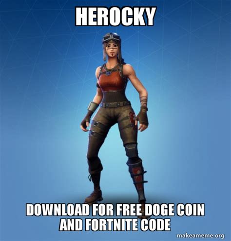 Herocky Download For Free Doge Coin And Fortnite Code Renegade Raider