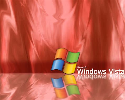 Wallpapers Microsoft Windows Vista Red Free Download