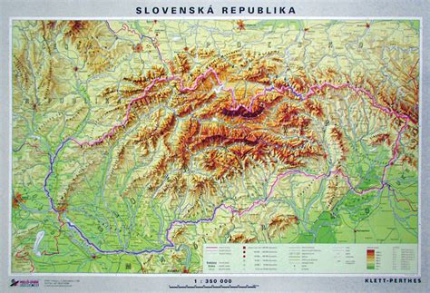 Mapa Slovenskej Republiky Obojstranná Duo Predná Strana Všeobecno