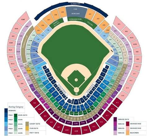 Yankee Stadium Seating Chart Niu Alumni Travel Official Niu Alumni