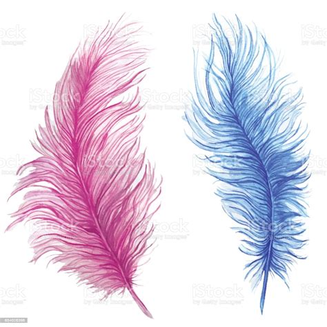 It is painted with premium quality materials that are made to last. Watercolor Drawing Feathers Blue Feather Pink Feather ...