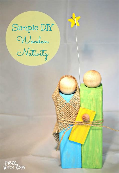 Great christmas gifts you can make. Homemade Christmas Gifts - Wooden Nativity Craft - Mess ...