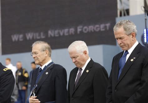 President Bush Attends Dedication Of 911 Pentagon Memorial