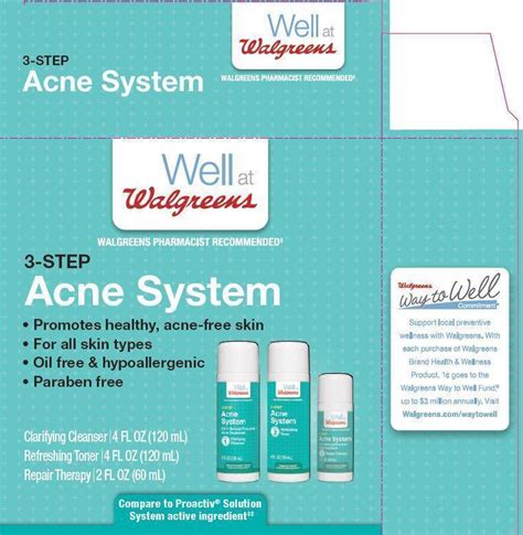3 Step Acne System Well At Walgreens Kit Walgreens