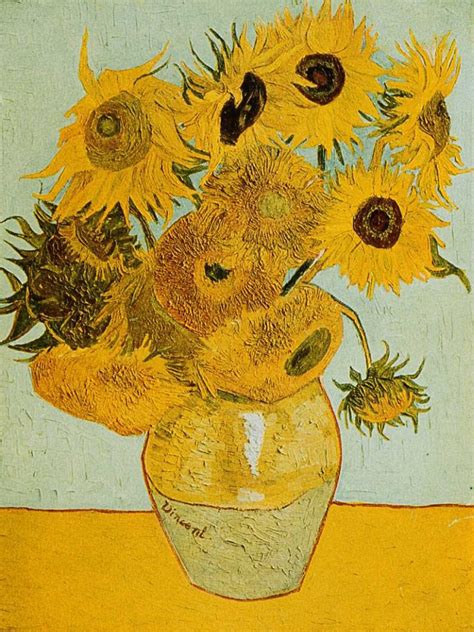 The van gogh museum in amsterdam is reviewing how it displays the artist's sunflowers painting after a pioneering new technique revealed the the discovery, following two years of analysis by a team of dutch and belgian scientists, is being assessed by the amsterdam museum, which hosts the. Πίνακας - Αφίσα :: Όλα τα θέματα :: Sunflowers - Van Gogh ...