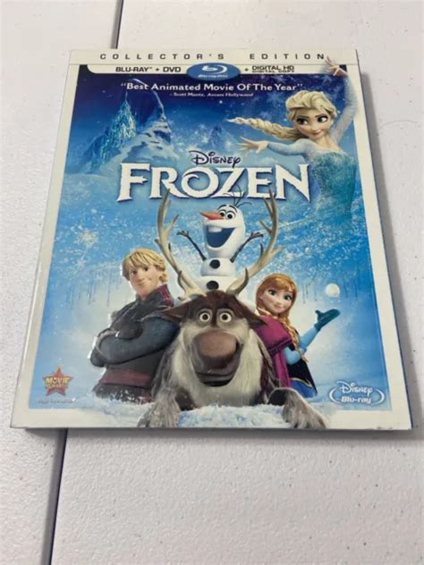 Disney Frozen Blu Ray Dvd Digital Copy 2 Disc Set Collectors Edition W