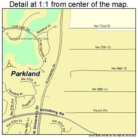 Parkland Florida Street Map 1255125