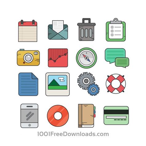 Free Vectors Flat Icons For Ui Design Icons
