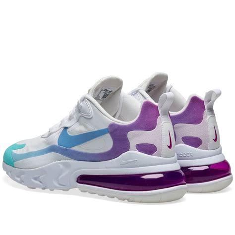 Nike Air Max 270 React W White Blue Green And Purple End Uk