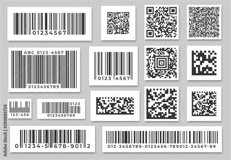 Barcode Labels Code Stripes Sticker Digital Bar Label And Retail