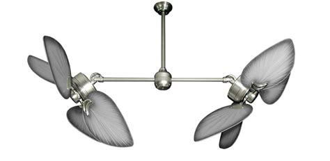 Choose from natural palm blades for a tropical decor, nautical canvas blades for that coastal feel, or solid wood blades for a rich look that can work in a casual setting or even the most formal. 50 inch Twin Star III Double Ceiling Fan - Bombay Brushed ...