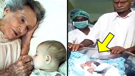 A Woman Of 74 Years Old Gives Birth To A Baby But Then The Father Sees