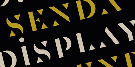 Senda: Geometrical Stencil Font | Bypeople | Stencil font, Typeface, Geometric stencil