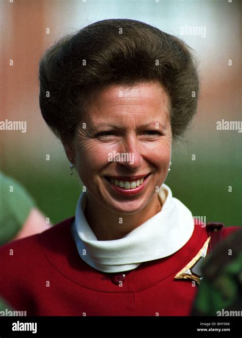 Princess Anne Princess Royal 15 October 1990 Stock Photo Alamy