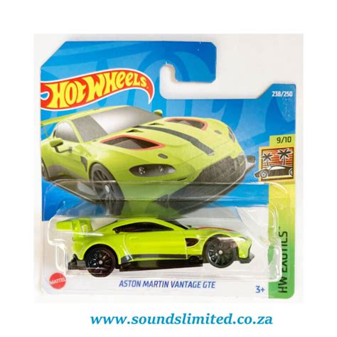 Hot Wheels Aston Martin Vantage Gte Light Green Sounds Limited