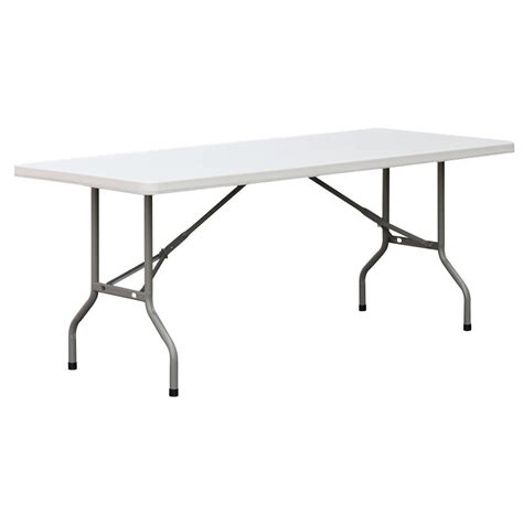 Lancaster Table And Seating 6 Ft Folding Table Heavy Duty White