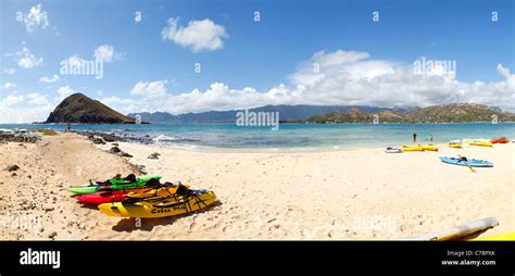 Mokulua Islands Lanikai Oahu Hawaii Stock Photo Alamy