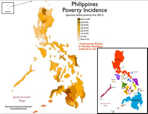 the geography of poverty and social development in the philippines geocurrents