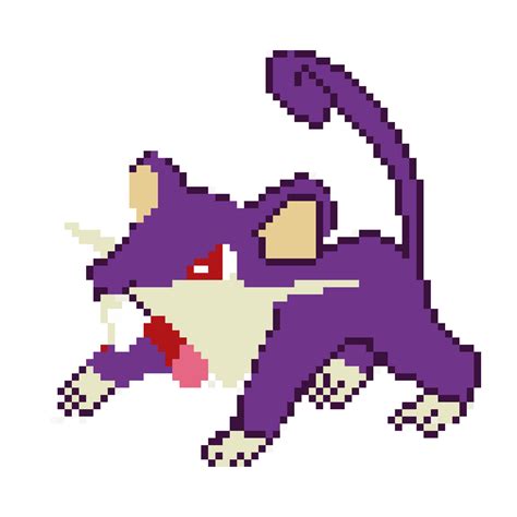 19 Rattata Pixel Art Pokemon