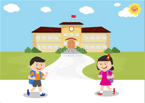 Konsep 34+ Gambar Kartun Pergi Ke Sekolah