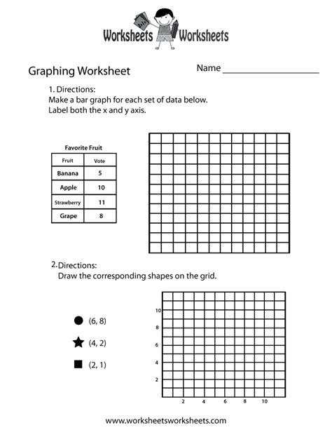 Free Printable Graphing Practice Worksheet