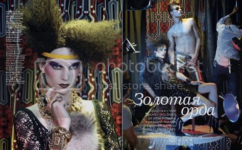 Vogue Russia January 2011 Alina Kabaeva Page 3 The Fashion Spot