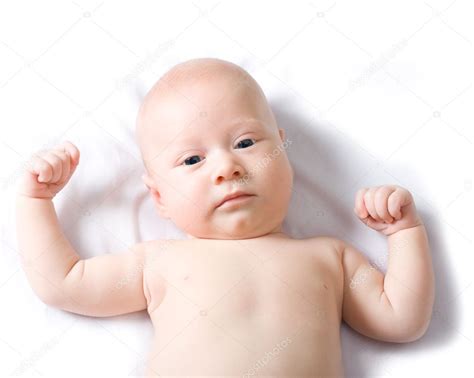 Cute Baby Boy Smiling — Stock Photo © Chesterf 3343845
