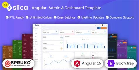 Slica Angular Admin Dashboard Template Graphicfort