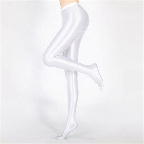sexy tights oil shiny stockings for women man high waist see through pantyhose gloss smoothly