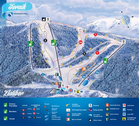 Мапа скијалишта Skijališta Srbije