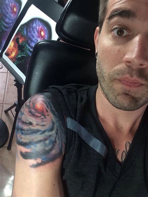 It's a cute photo that they could have hung up but not as a tattoo. Charles Trippy shoulder Galaxy tattoo!! This looks amazing ...