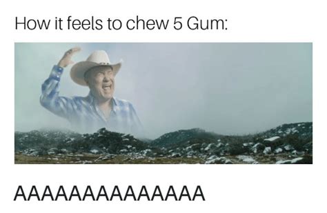 How It Feels To Chew 5 Gum Reddit Meme On Meme
