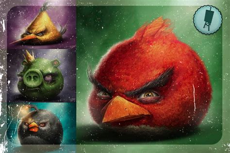 Ilustraciones Realistas De Angry Birds