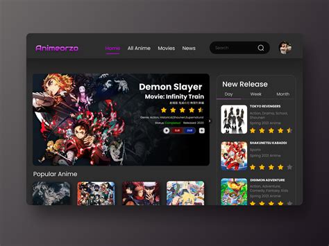 Anime Streaming Platform Web Design By Sahil On Dribbble