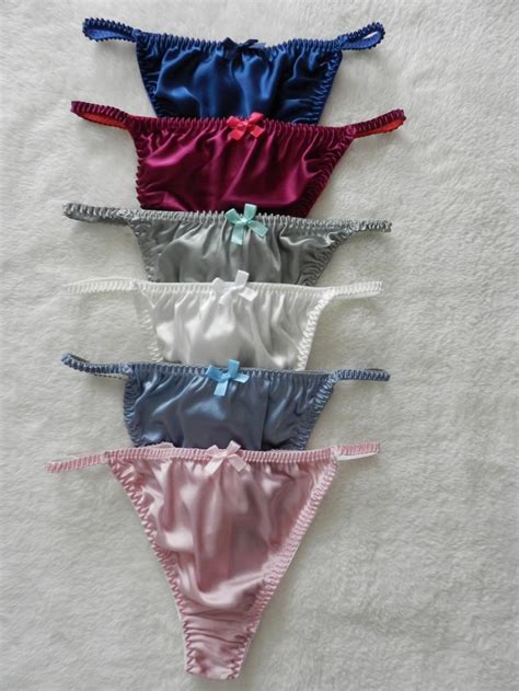 2020 Womens Pure Silk Thongstring Bikinis Panties Size S M L Xl Xx