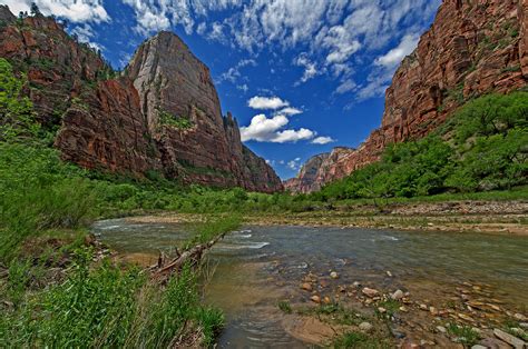 The Virgin River Through Zion National Park Photograph By