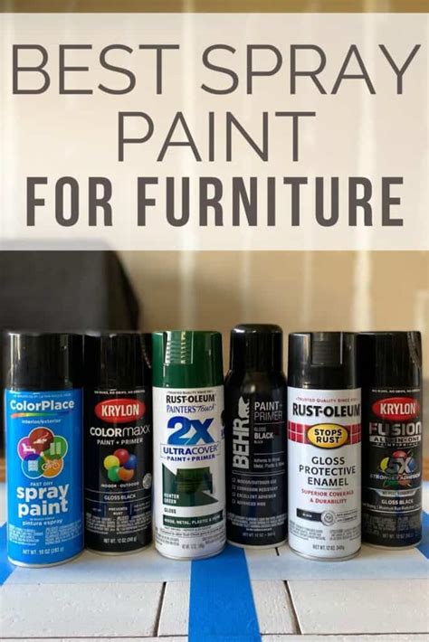 The Best Spray Paint For Wood Furniture Rustoleum Behr