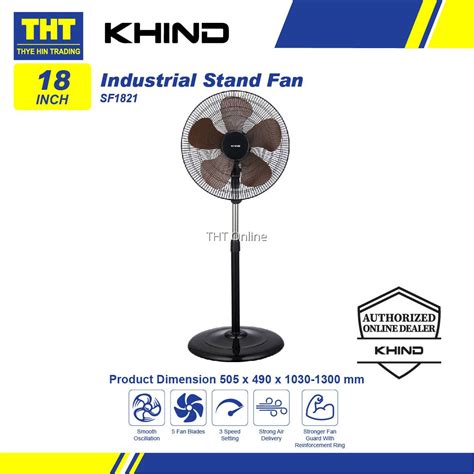 18 Khind Industrial Stand Fan Sf1821