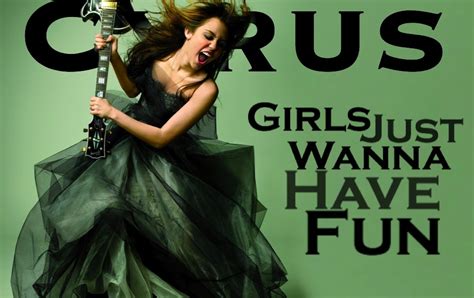 Just Cd Cover Miley Cyrus Girls Just Wanna Have Fun Mbm Single Cover