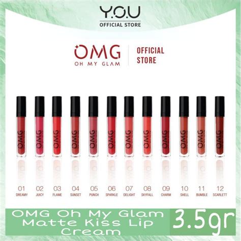 Yousincare Omg Oh My Glam Matte Kiss Lip Cream 35g Shopee Indonesia