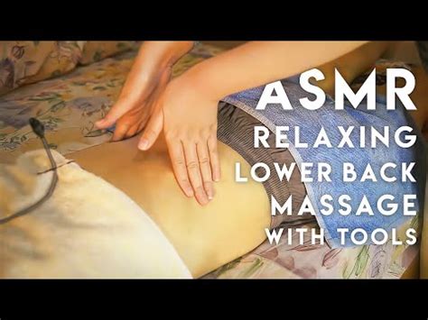 ASMR Relaxing Lower Back Massage With Tools YouTube
