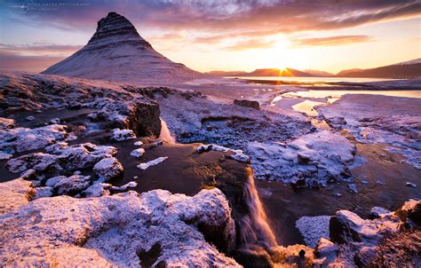 Iceland Waterfalls Sunrise 01 Dystalgia Aurel Manea Photography