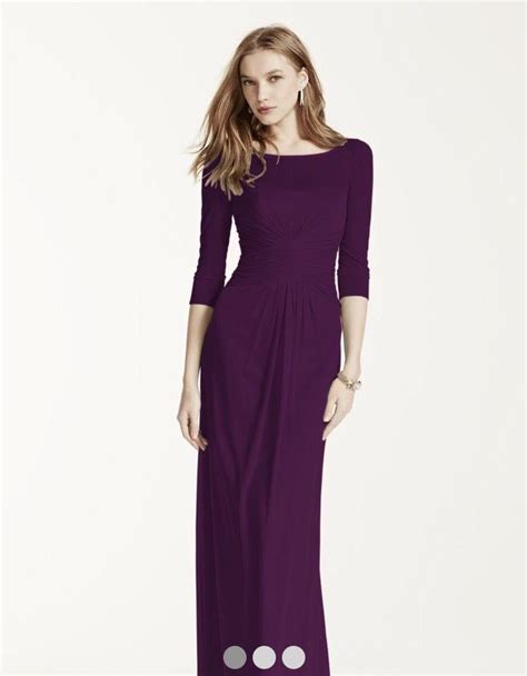 Deep Purple Long Sleeve Bridesmaid Dress My Favorite Vestidos De