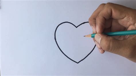 Como Dibujar Un Corazon Facil Youtube