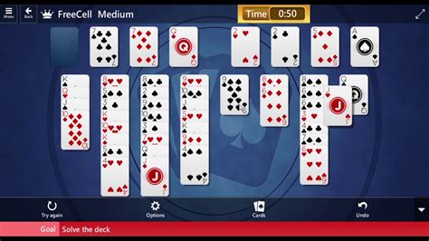 Microsoft Solitaire Daily Challenge Freecell Medium 30 January