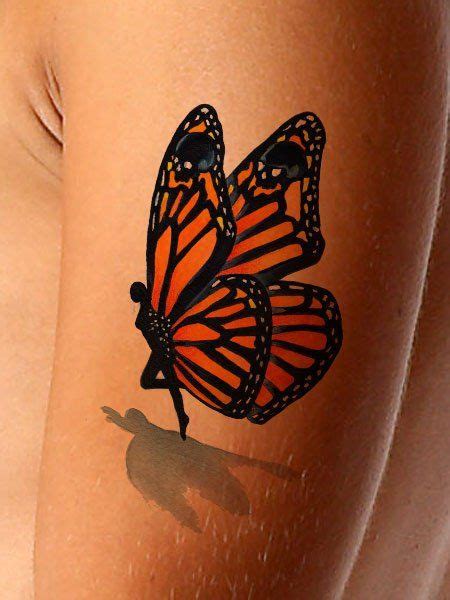 Amaze yourself and surprise your friends! Awesome Monarch Butterfly Tattoo Design - 3D Monarch ...