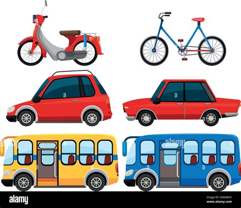 Set Of Different Vehicle Stock Vector Image And Art Alamy